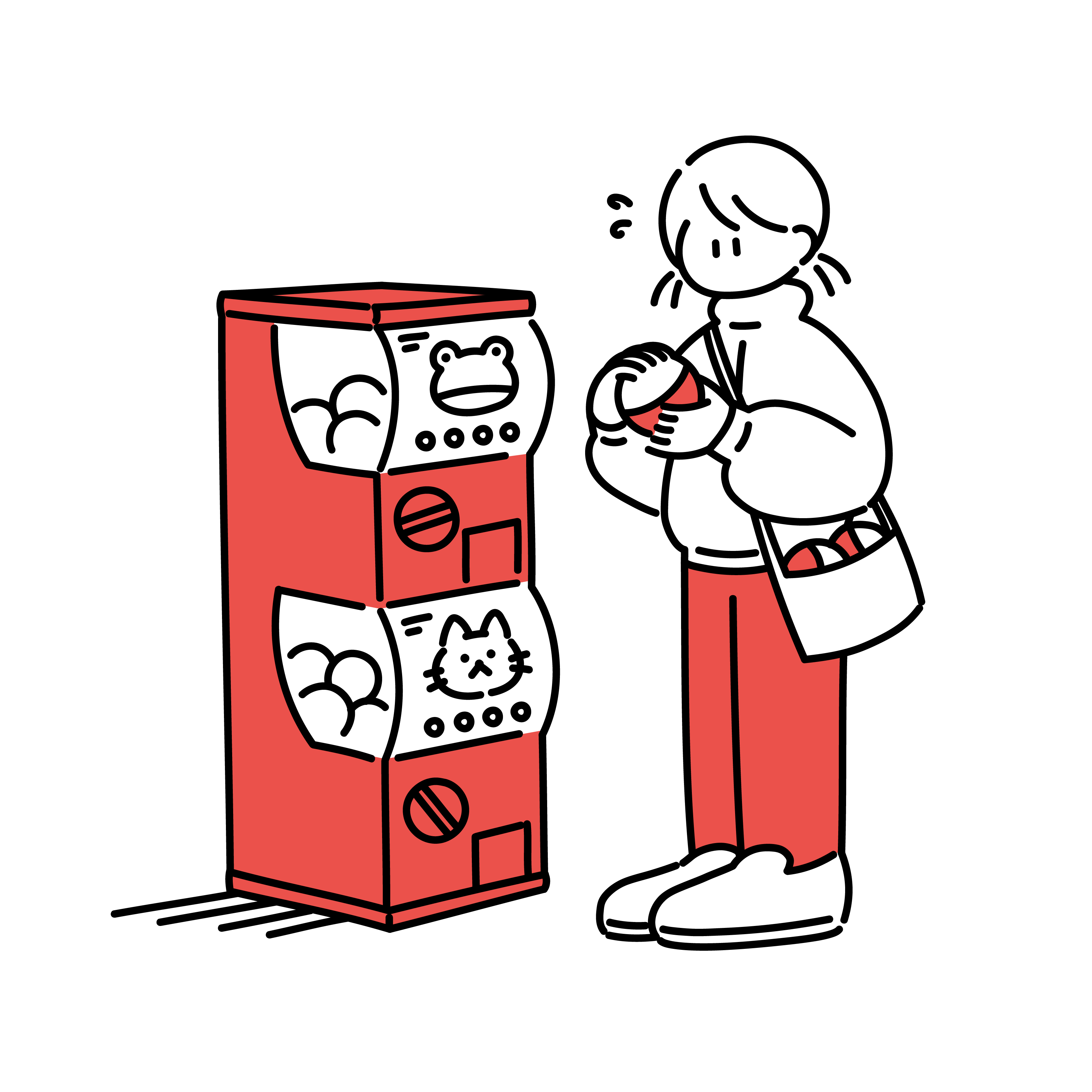 ガチャガチャで欲しいのが出なかった女の子