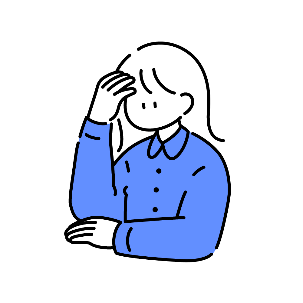 隣人ガチャでハズレを引いて悩んでいる女の子